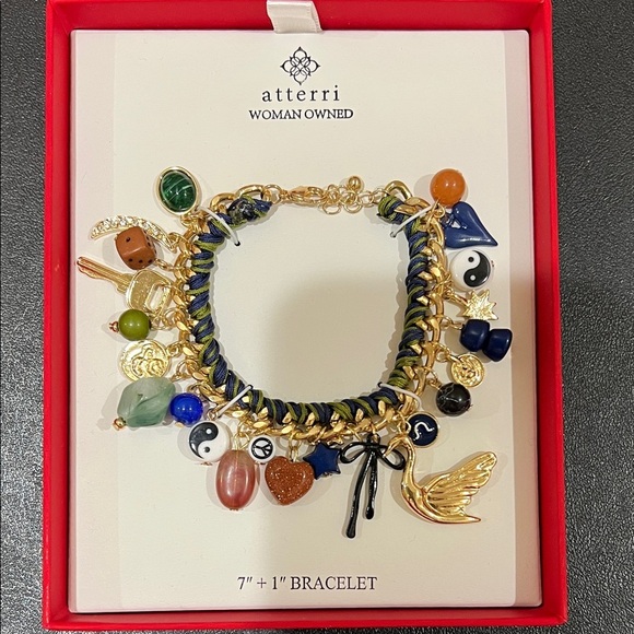 Atterri Jewelry - Atterri | Artisan Boho Charm Bracelet ~ Gold Tone